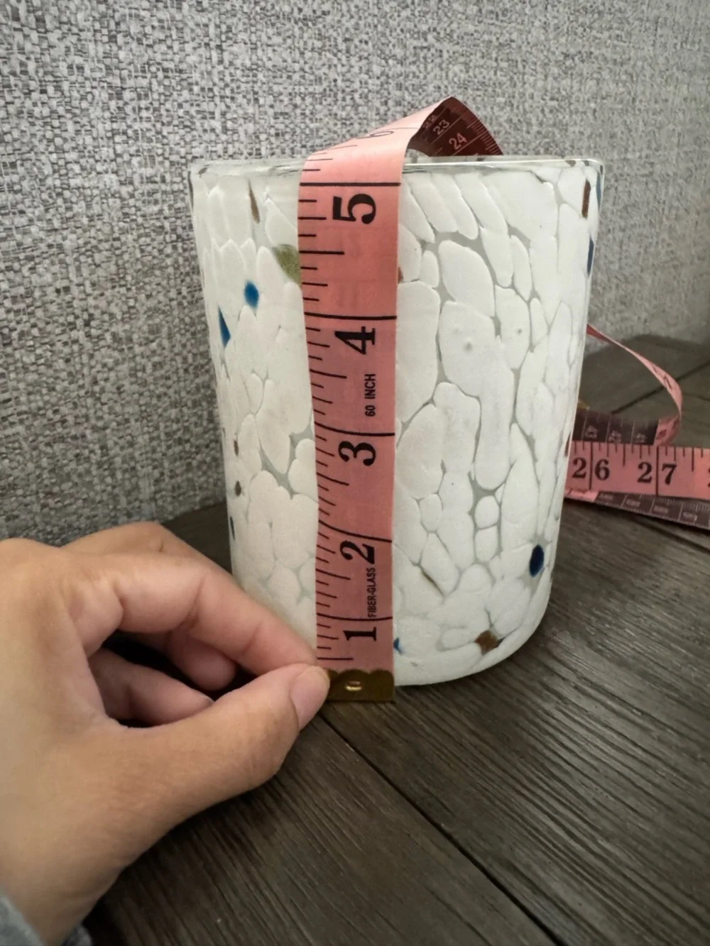West elm Mexican glass votive candle holder